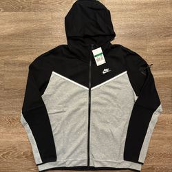 Nike Tech Fleece Grey/White/Black Hoodie L & XL