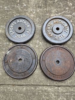 Standard 1inch 25lb Weight Plates