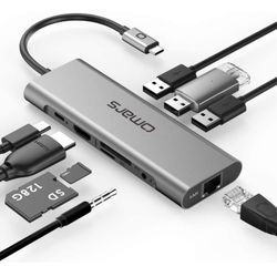 Omars USB C Hub 9-in-1 Docking Station