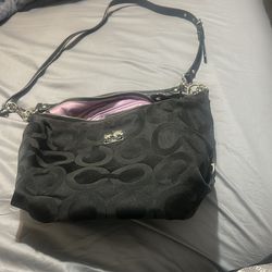 Coach signature stripe hobo