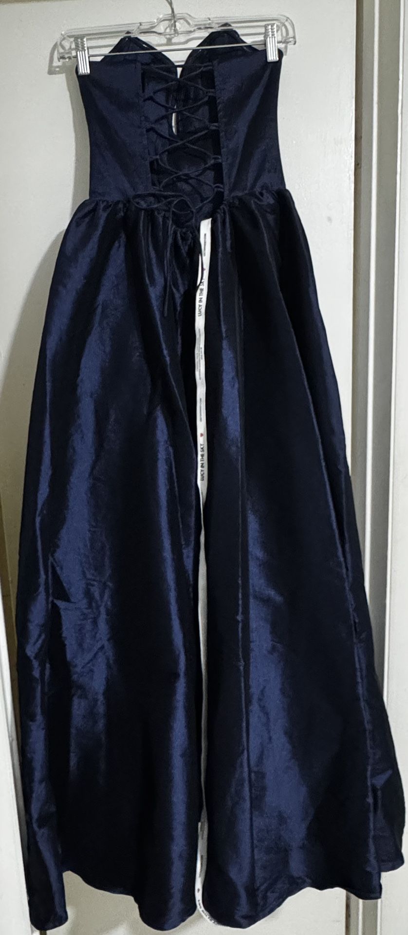 Lucy In The Sky -Corset Strapless Gown Dress in Navy- Size M