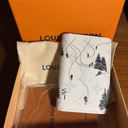 Pocket Holder Wallet – White Skiing Edition