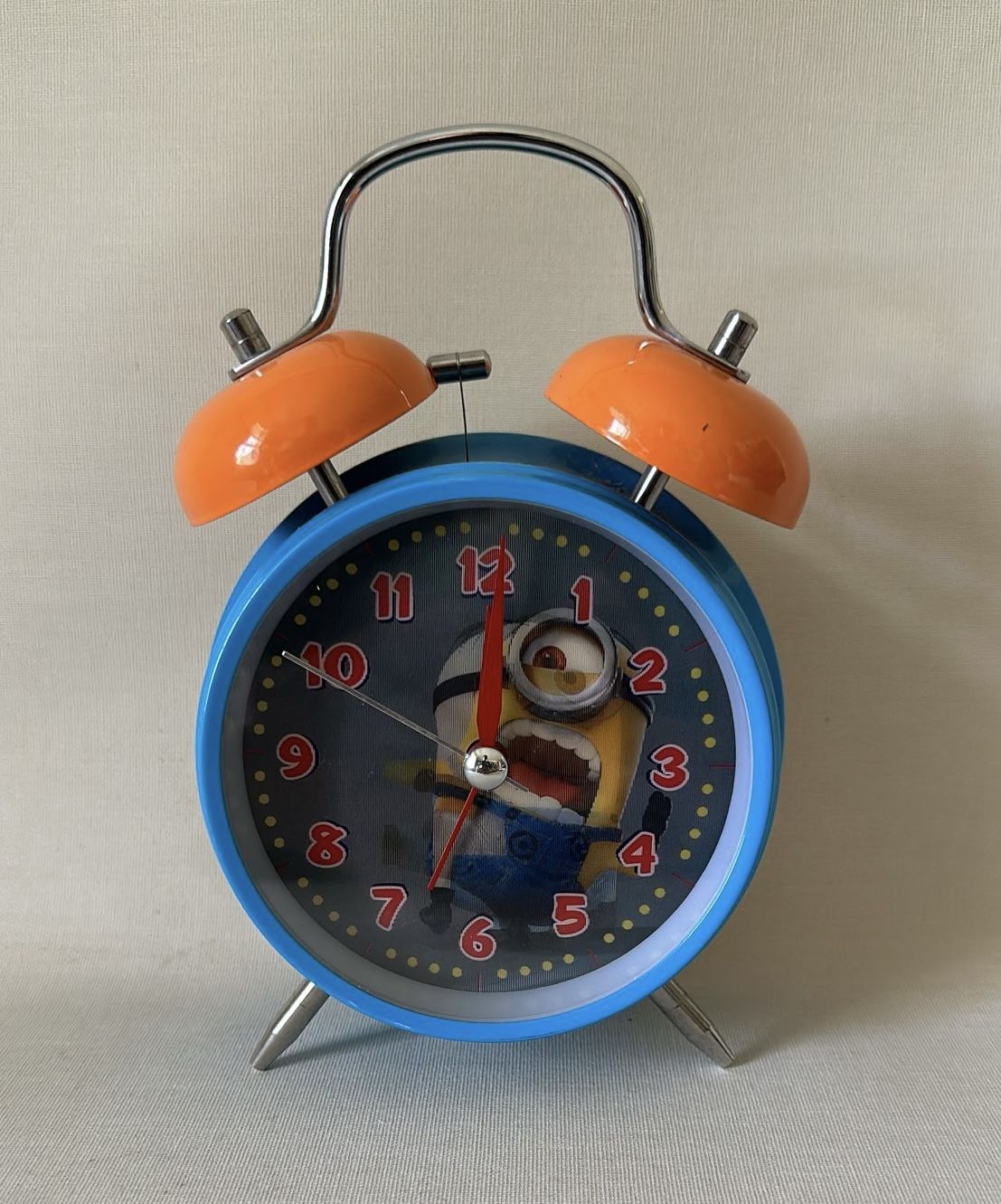 Despicable Me Minions 3D Image Metal Freestanding Alarm Clock