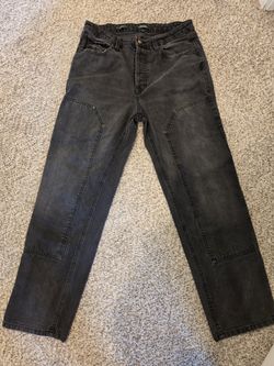 Wild Fable Womens High Rise Easy Rigid Straight Jeans, Black Wash