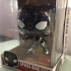 Funko Pop! Vinyl Jumbo 10 in: Marvel - Spider-Man Black & Gold Suit (Jumbo) -NEW 