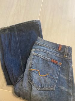 7 For All Man Kind jeans slight flair leg