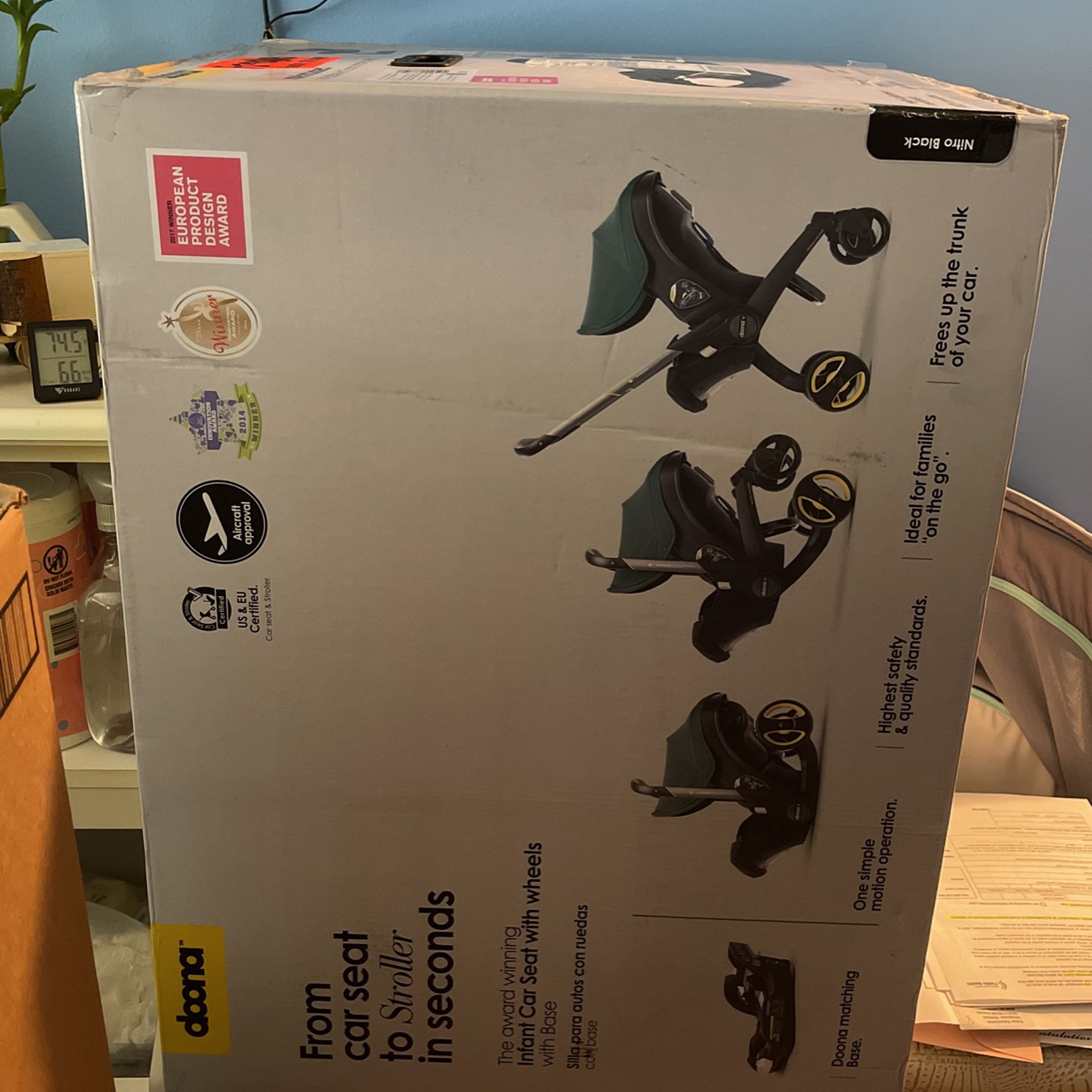 Brand New Nitro Black Doona Stroller Car seat With Base Expires 06/2027 and it was made 06/2021  700 Or Best Offer