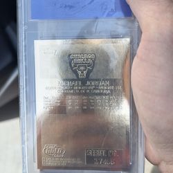 Wcg gem mt 10 .1998 fleer 23 KT gold Michael Jordan “1986 rookie” prism hollow refractor