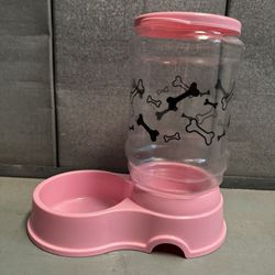 Pet Food Dispenser (Pink)