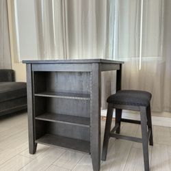 Table With Two Bar Stools 