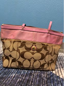 Coach Bags blue green, pink