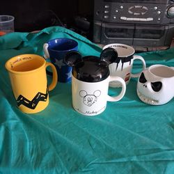 Disney &Peanuts Coffee Mugs