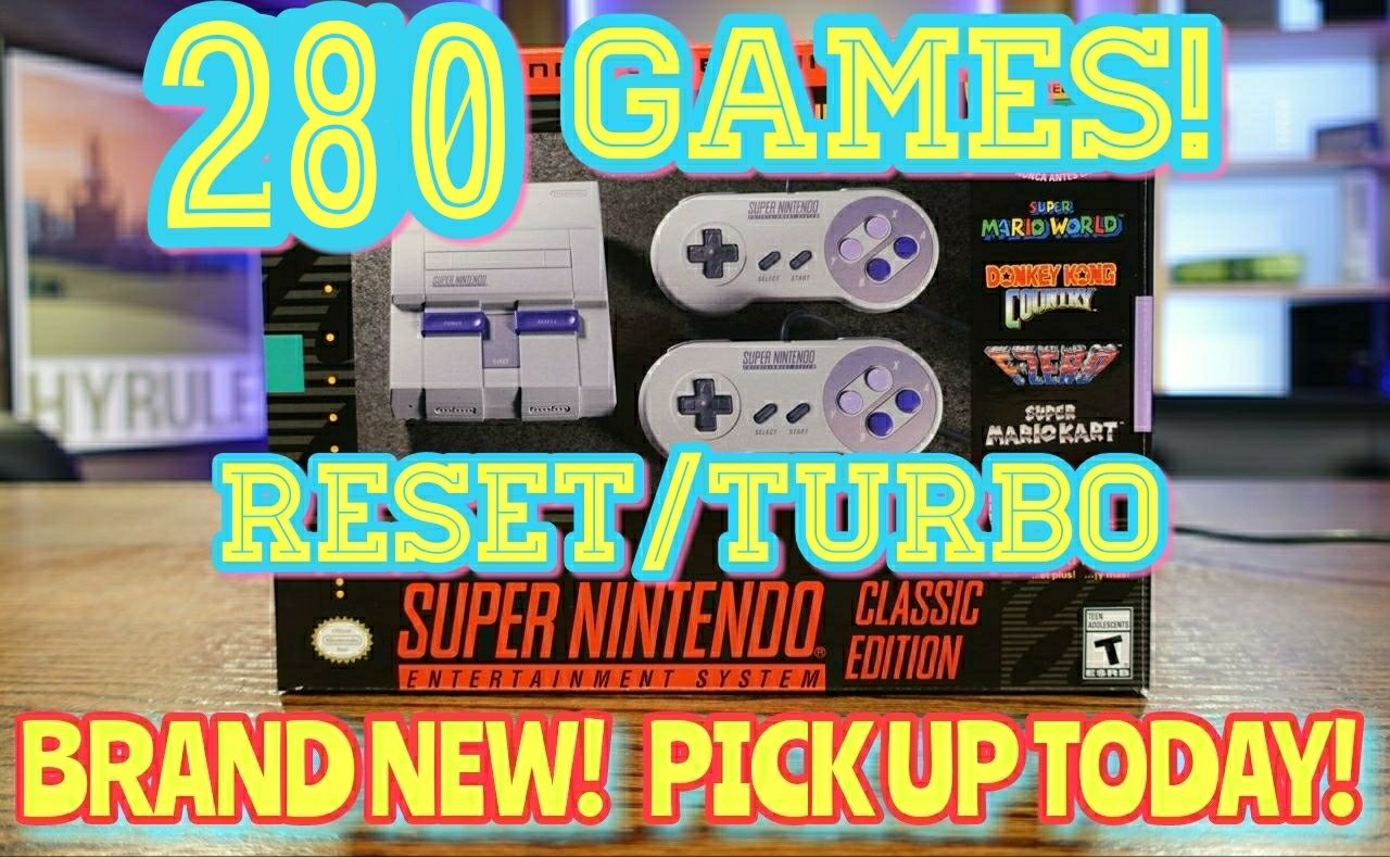 BRAND NEW 280+ GAMES MODDED Super Nintendo SNES Classic Edition System Mini - NES - Mod - Modding $140 (Palatine)