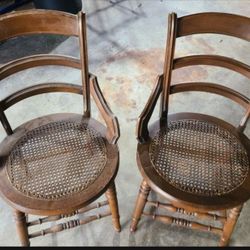 Antique Cane Seat Chairs