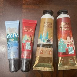 New Bath Body Works 2 Glosses And 2 Hand Creams Value 36