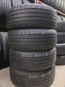 265-60-18" Hankook Dynapro HT tires used