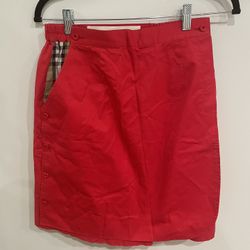 Vintage BURBERRYs’ Womens Red Shorts Vintage Red Large  Golf Shorts Skirt
