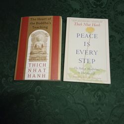 The Heart Of The Buddha's Teaching & Peace Is Every Step By Thich Nhat Hanh/2 Books For One Price 