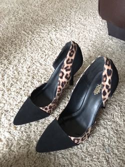 Black and cheetah heels