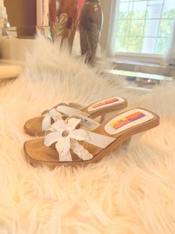 White sandals