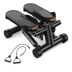 At Home Stair Stepper With Resistance Bands 