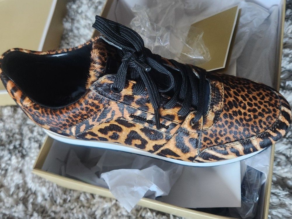 Michael Kors Butterscotch Printed Haircalf Size 9.5M
