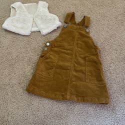 Girl Overall Dress Sz 4T.