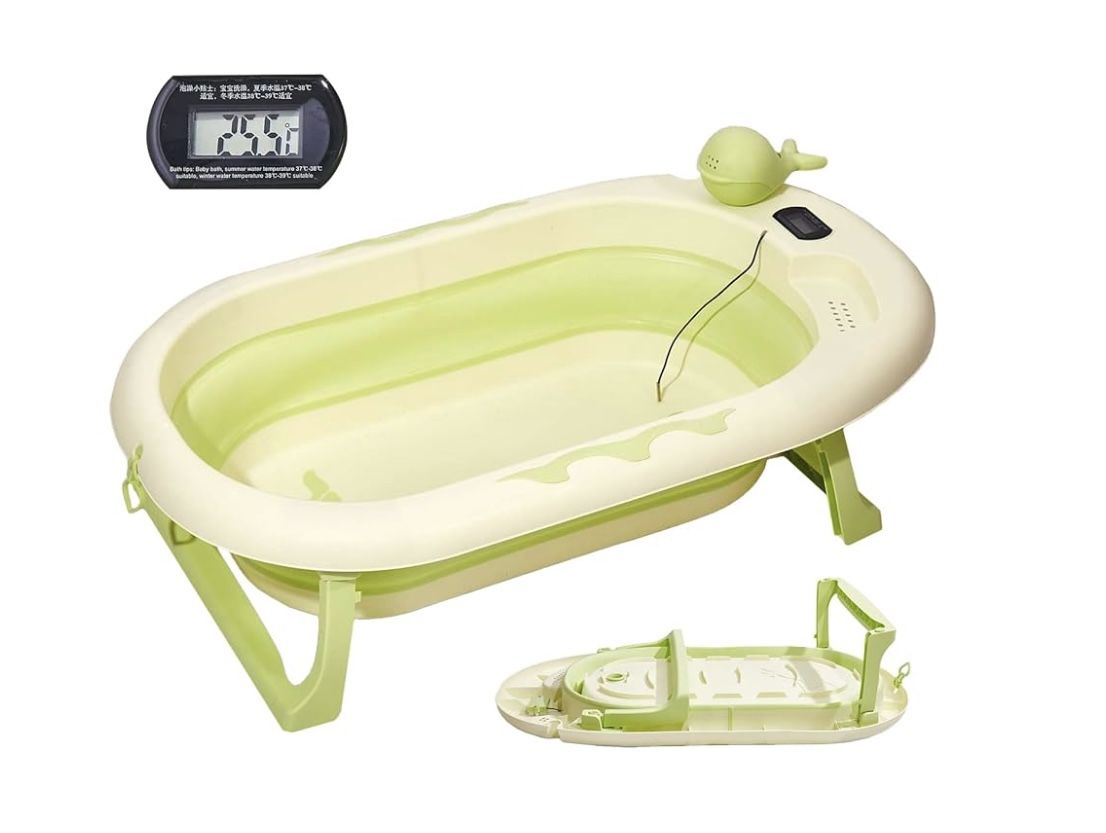 Infant-toddler Bathtub With Thermometer