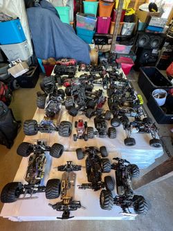 Big Lot of RC cars electric and gas