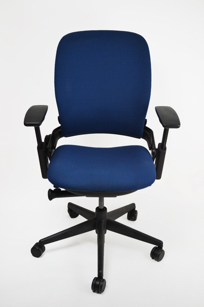 SaviorBack: Steelcase Leap V2 Blue Fully Loaded Ergonomic Office Chair Irvine