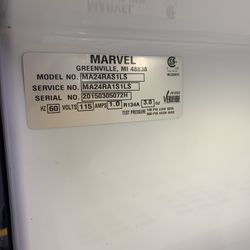 Marvel MP24FAS4LS Bar Back Compact Refrigerator 