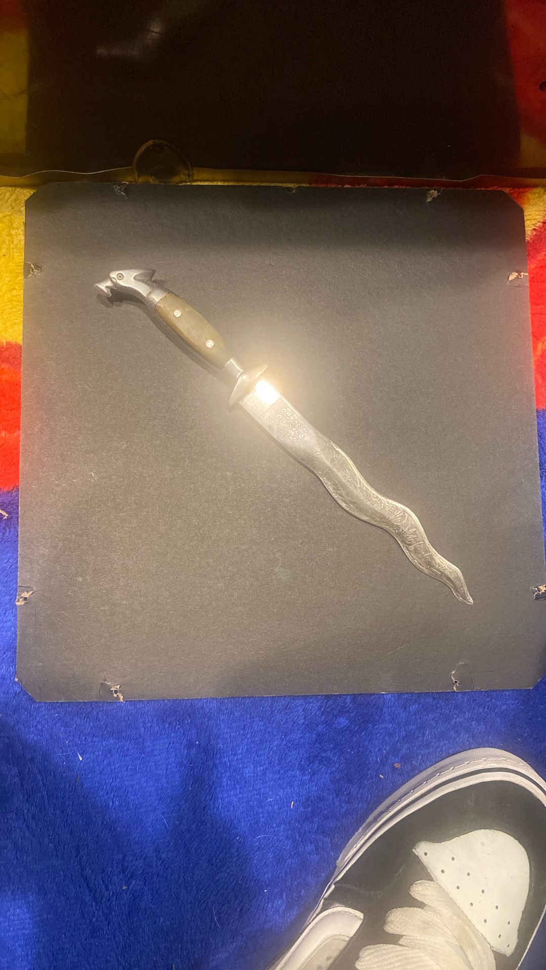 Vintage Unique Mexican Kris Knife Very Old