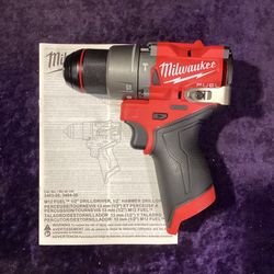 🧰🛠Milwaukee M12 FUEL 12V Brushless 1/2” Hammer Drill Driver-NEW!(Tool-Only)-$95!🛠🧰