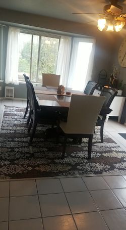 Dining table with chairs