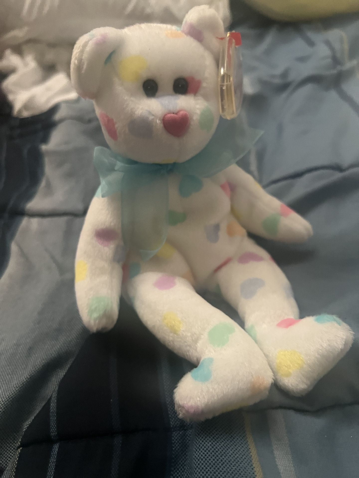 TY BEANIE BABY COLLECTERS! RARE VINTAGE KISSME BEAR