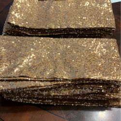 Gold Sequin Chair Bands