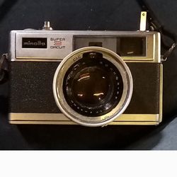 Seiko Black and Silver Rangefinder Camera