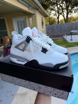 Jordan 4 White Cement