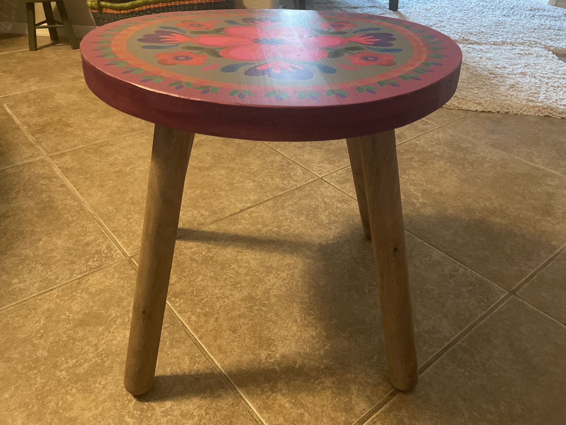 Wooden Stool / Side Table