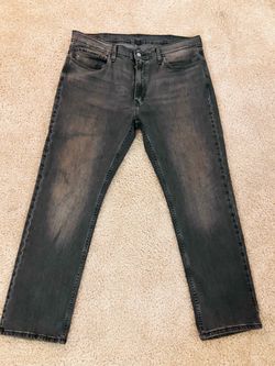Levis mens 38/30 charcoal black