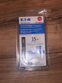 Eaton CH 15 Amp All in One AF/GF Plug-On-Neutral Breaker CHFP115A1CS