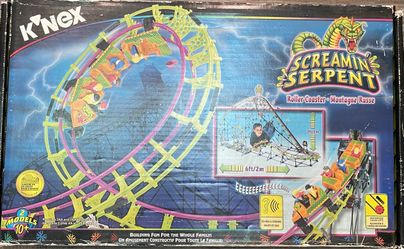 K'NEX Screamin' Serpent Roller Coaster Building Set