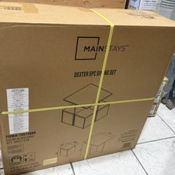 Mainstays —— 5-Piece Dexter Dining Room/Kitchen Set with Storage Ottoman