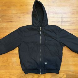 Berne Black Jacket Size Large 