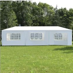 NEW! PARTY TENT SIZE 10X30! this tent come with push buttons - clicks, no screw poles