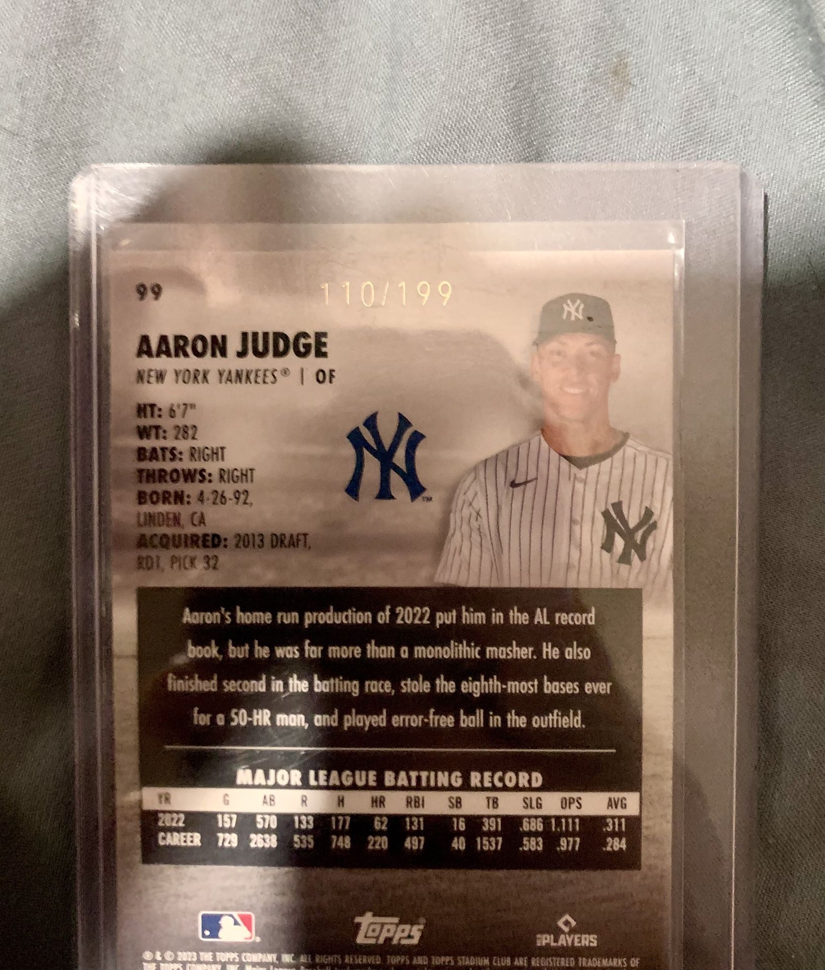 RARE AARON JUDGE CARD!