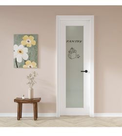 Room Door With Glass Inserted