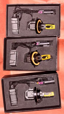 2 H4 Stroke 4.0 LED Headlight Bulb Conversion Kit Set of 3