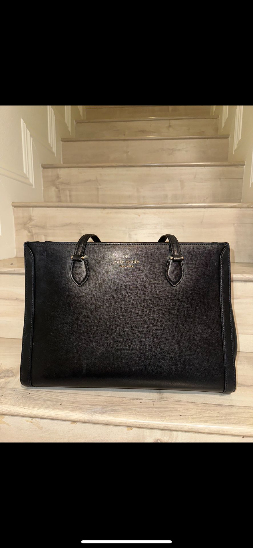 Kat Spade Bag Madison Saffiano East West Leather Large Laptop Tote