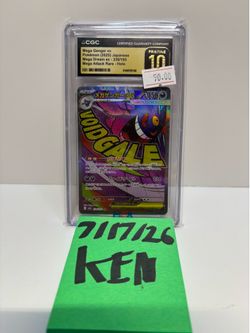 Pokemon Mega Gengar ex Mega Dream ex #230/193 CGC Pristine 10 Japanese Holo